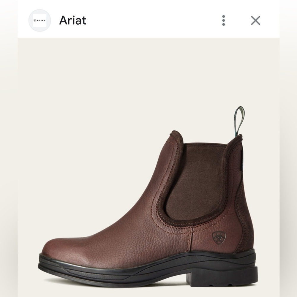 Ariat Keswick Waterproof Boots Women size 7 Brown Steel toe